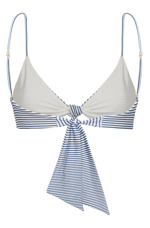 Pacifico Top / Navy Stripes - Ivory