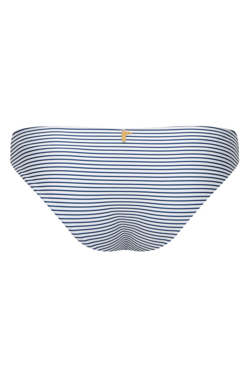 Sunset Waves Bottom / Navy Stripes - Ivory