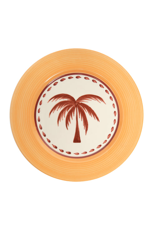 JDD Palm Dinner Plate / Yellow