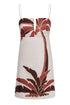 Antonia Linen Mini Dress / Terra Palm
