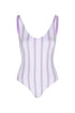 Olympic One Piece / Lilac Stripes