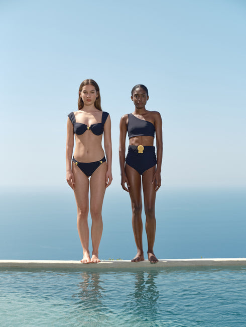 Currulao Top / Black - Ivory