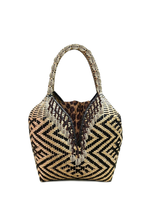 Guapi Embroidered Bag / Ivory & Black