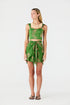 Bamboleiro Cotton Silk Short / Green Buganvilias