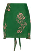 Bamboleiro Cotton Silk Short / Green Buganvilias