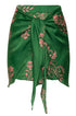 Bamboleiro Cotton Silk Short / Green Buganvilias