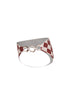 Barbara Bottom / Burgundy Rhombuses Ivory - Ivory