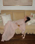 Boho Crepe Chine Maxi Dress / Dust Pink