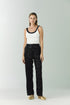 Santo Tomas Silk Jacquard Pants / Black