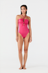 Saint Tropez One Piece / Shiny Fuchsia
