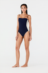Las Balsas One Piece / Navy - Ivory
