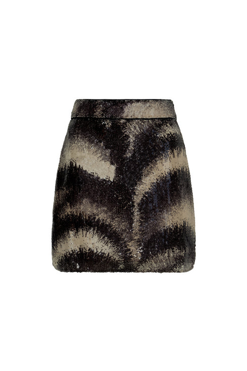 Carmelita Sequins Mini Skirt / Black
