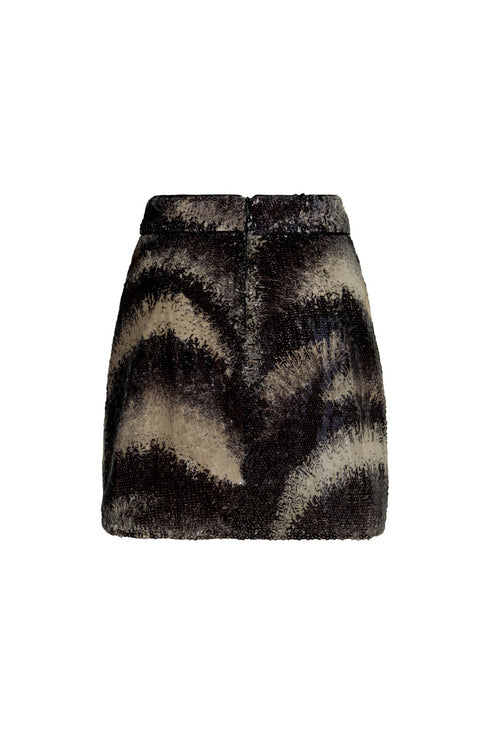 Carmelita Sequins Mini Skirt / Black