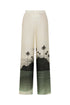 San Benito Linen Pants / Green Tropical Landscape