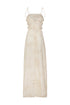 Tejada Pleated Cotton Midi Dress / Ivory Guayacan