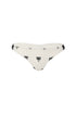 Potosi Embroidered Bottom / Ivory - Black Polka Palms