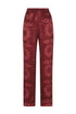 Santo Tomas Silk Jacquard Pants / Wine