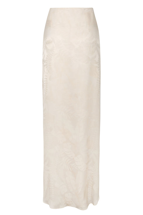 La Bamba Silk Jacquard Pants / Ivory Rainforest