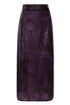 El Carmen Sequin Midi Skirt / Purple Rainforest