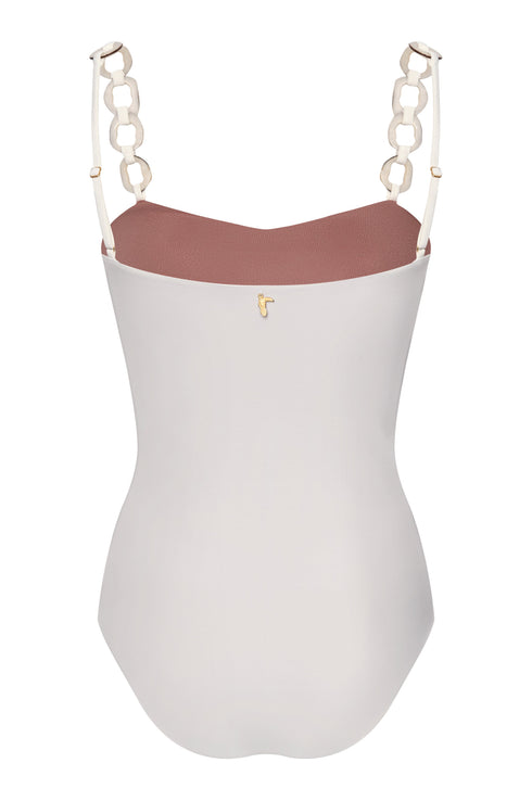 Esteros Embroidered One Piece / Ivory