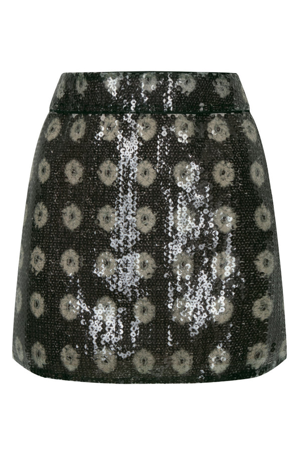 El Carmen Sequins Mini Skirt / Green