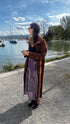 El Carmen Sequin Midi Skirt / Purple Rainforest
