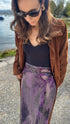 El Carmen Sequin Midi Skirt / Purple Rainforest