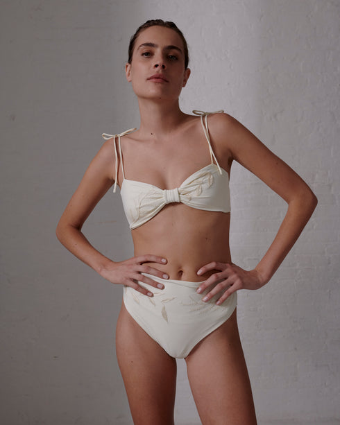 Niche Hand Embroidered Bottom / Ivory