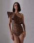 Tucan One Piece / Jaguar Print - Brown
