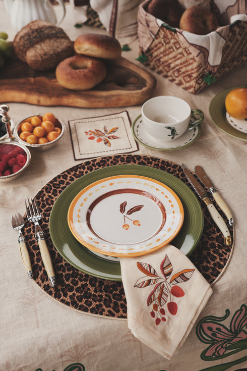 Chontaduros Linen Napkins / Ivory & Terra - Set of 4