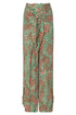 La Bamba Jersey Pants / Green Peach Animal Print