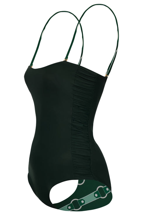 Las Balsas One Piece / Green Horses