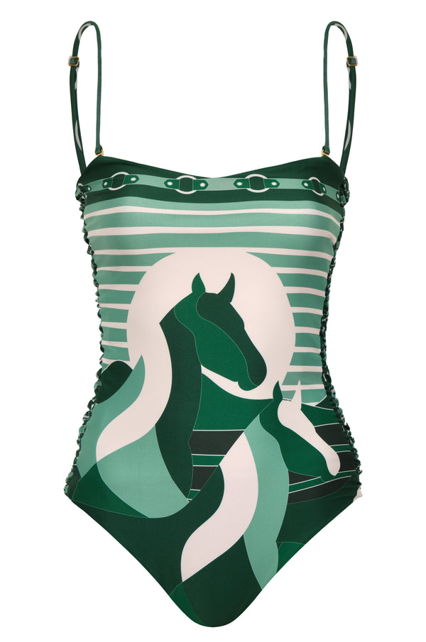 Las Balsas One Piece / Green Horses