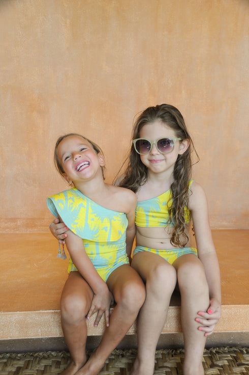 Mini Currulao / Lime Palms - Mint