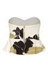 Peplum Cotton Top / Black Orchids