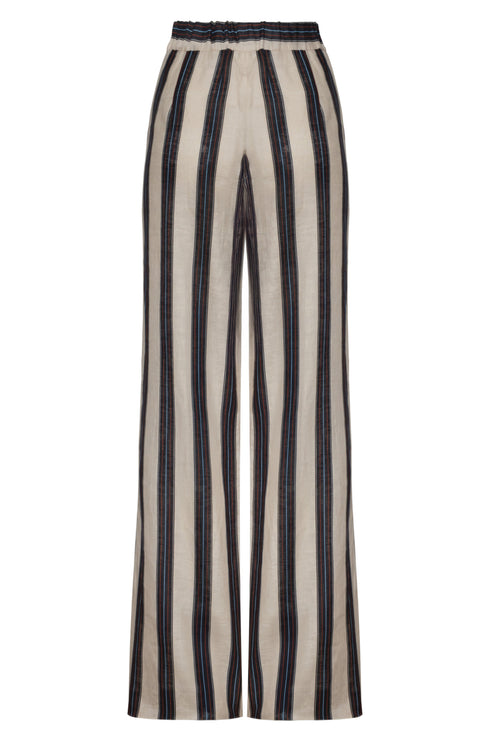 San Benito Linen Pants / Navy Stripes