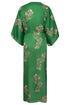 San Cipriano Cotton Silk Tunic / Green Buganvilias