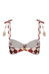 San Miguel Top / Burgundy Rhombuses Ivory - Ivory