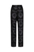 Santo Tomas Silk Jacquard Pants / Black