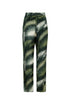 Santo Tomás Silk Jacquard Pants / Green Brushed