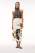 El Carmen Cotton Midi Skirt / Black Orchids