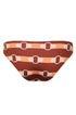 Sunset Waves Bottom / Orange Horse Reins - Peach