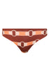 Sunset Waves Bottom / Orange Horse Reins - Peach