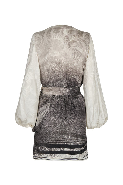 Tertulia Silk Jacquard Mini Dress / Paisajes Selva