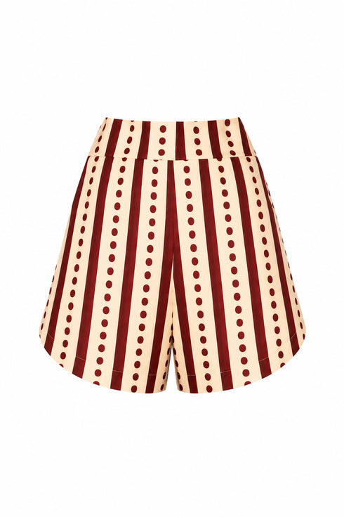 Tomaso Linen Short / Red Stripes