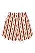 Tomaso Linen Short / Red Stripes