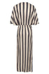 Topacio Linen Midi Tunic Dress / Navy Stripes