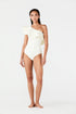 Tucan Embroidered One Piece / Ivory
