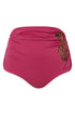 Victoria Embroidered Bottom / Shiny Fuchsia - Wine