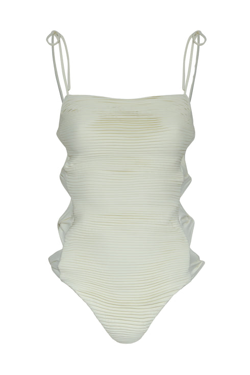 Tejada Pleated One Piece / Ivory